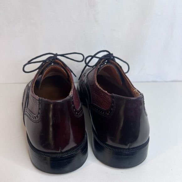 Bostonian Florentine Oxford Wingtip Brogue Dress Shoe Size 8.5 Made in Italy - Picture 5 of 13